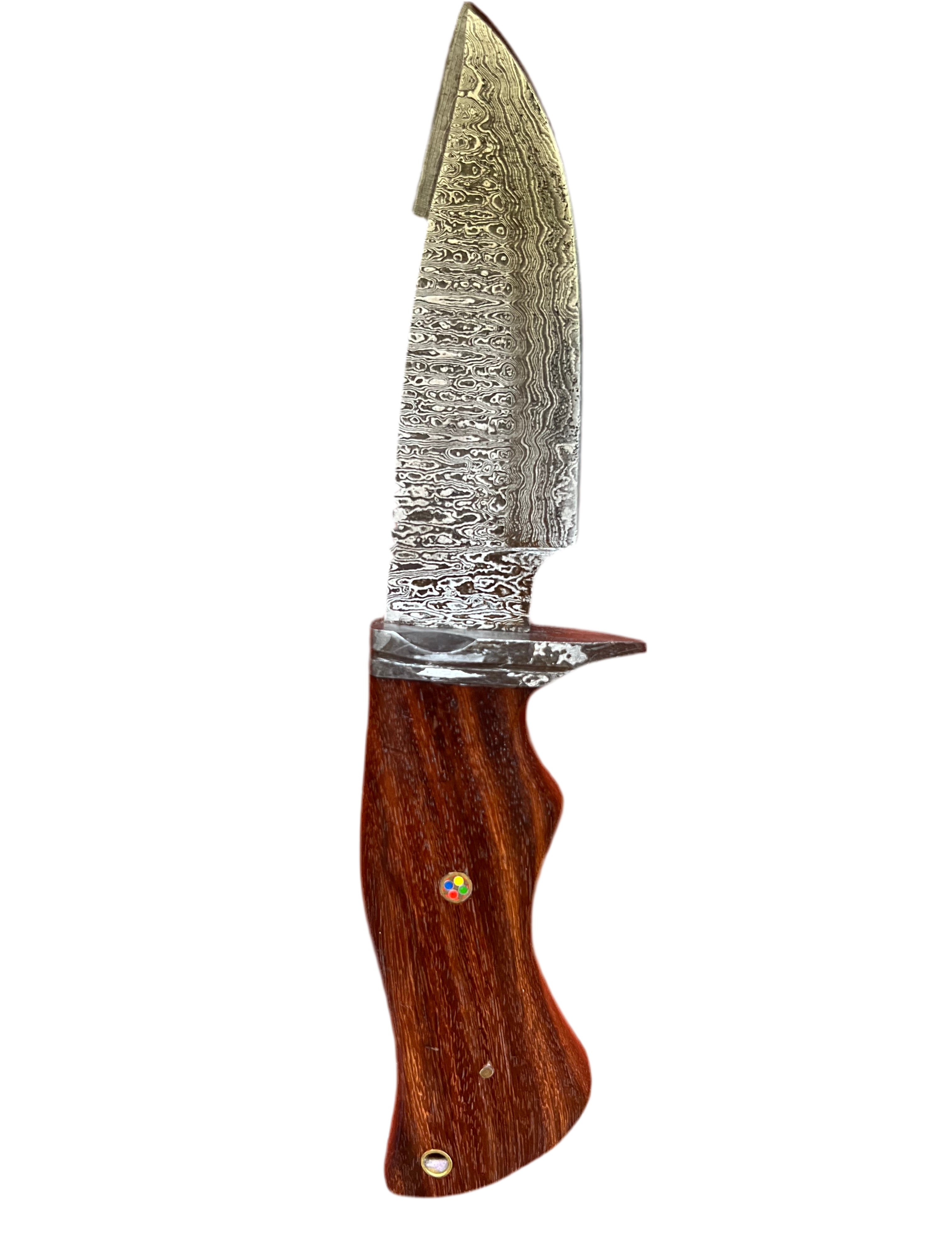 Damascus Steel Blade with a Visible Wavy Pattern