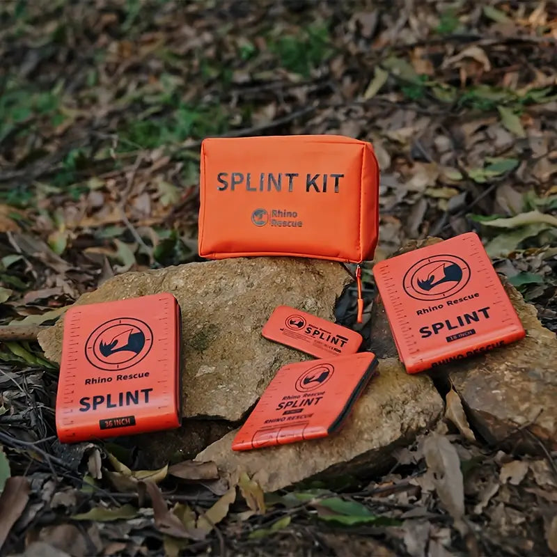 Rhino Rescue 4-Piece Emergency Splint Kit – Lightweight & Reusable