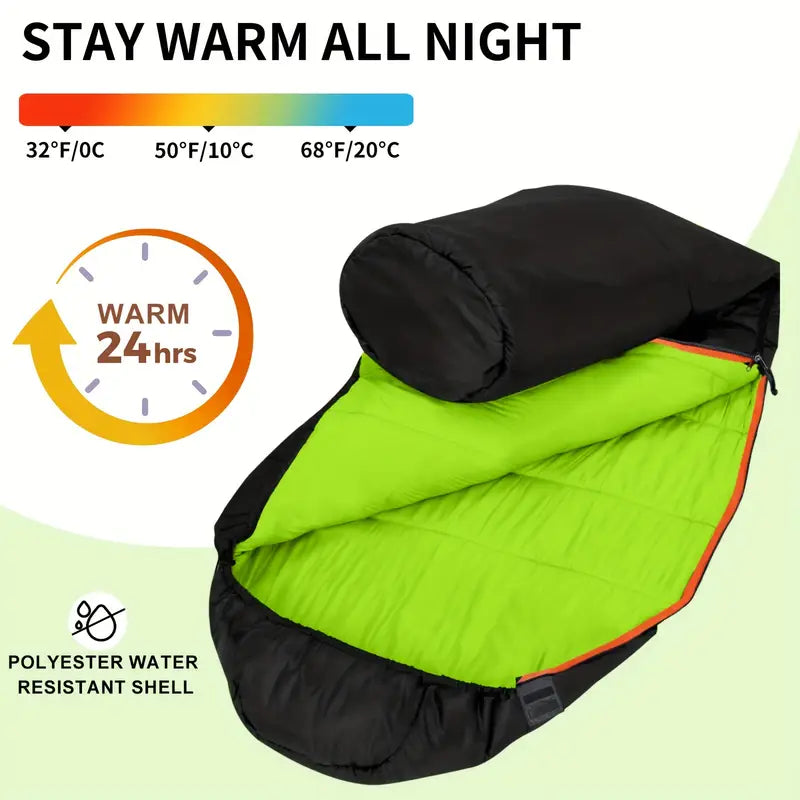 Mummy Sleeping Bag – Lightweight, Warm, with Carry Sack