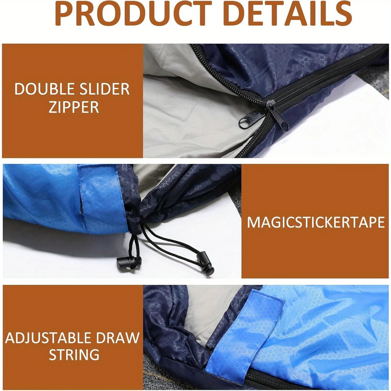 2-in-1 Double Sleeping Bag for Camping – Queen Size Convertible