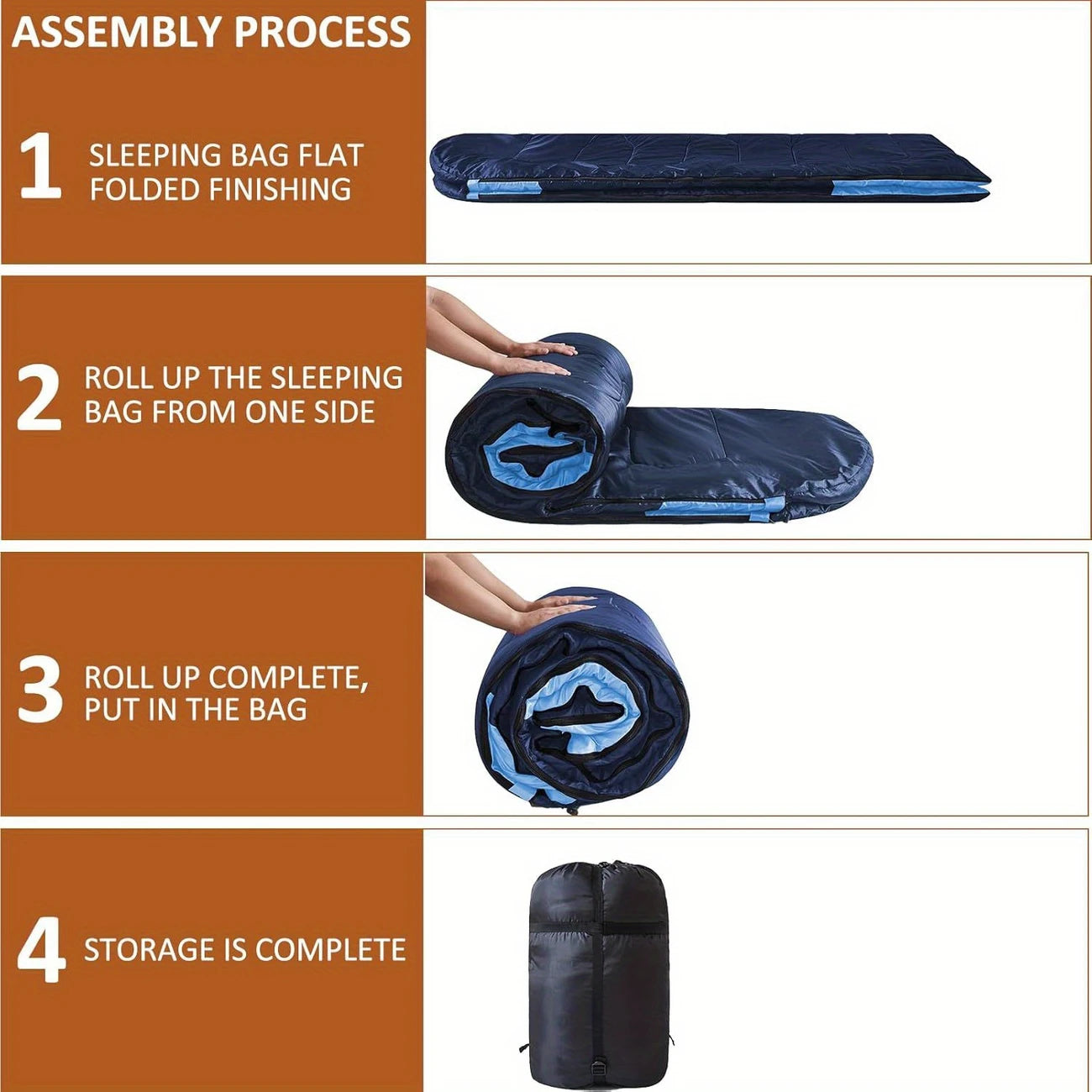 2-in-1 Double Sleeping Bag for Camping – Queen Size Convertible