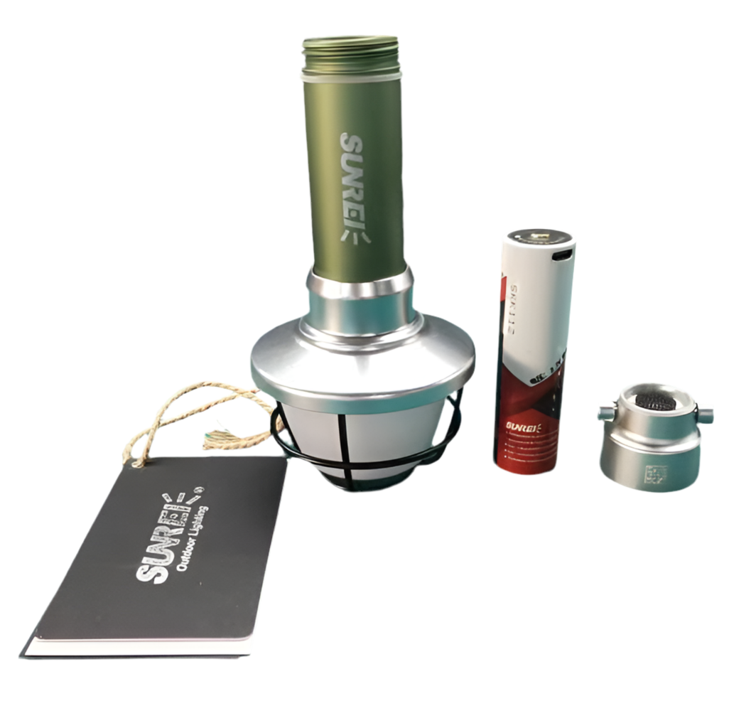 Portable Rechargeable Camping Light with Battery & Charger