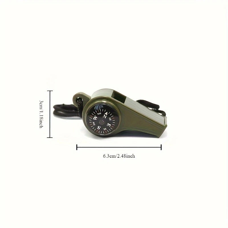 3-in-1 Survival Whistle with Compass & Thermometer – Outdoor Gear