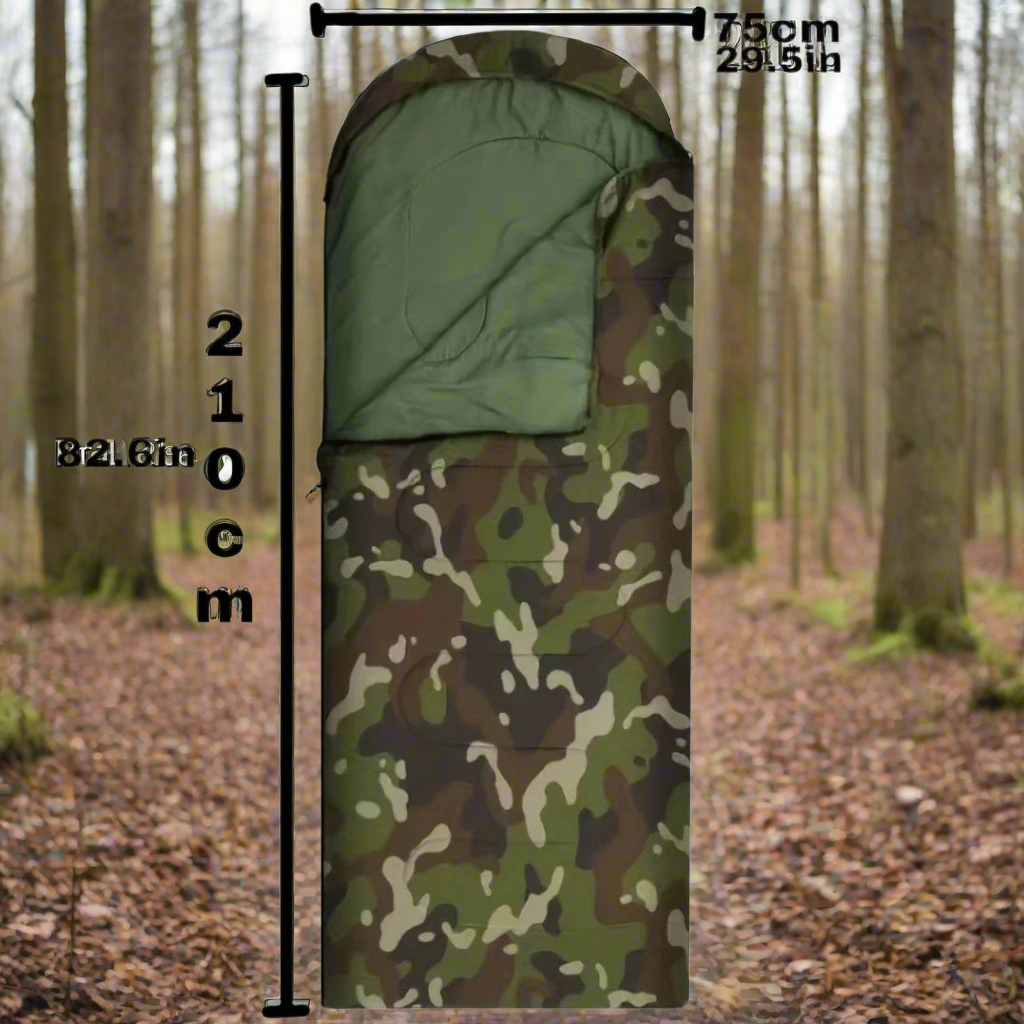 Camo Sleeping Bag – Outdoor, Tactical & Weather-Resistant