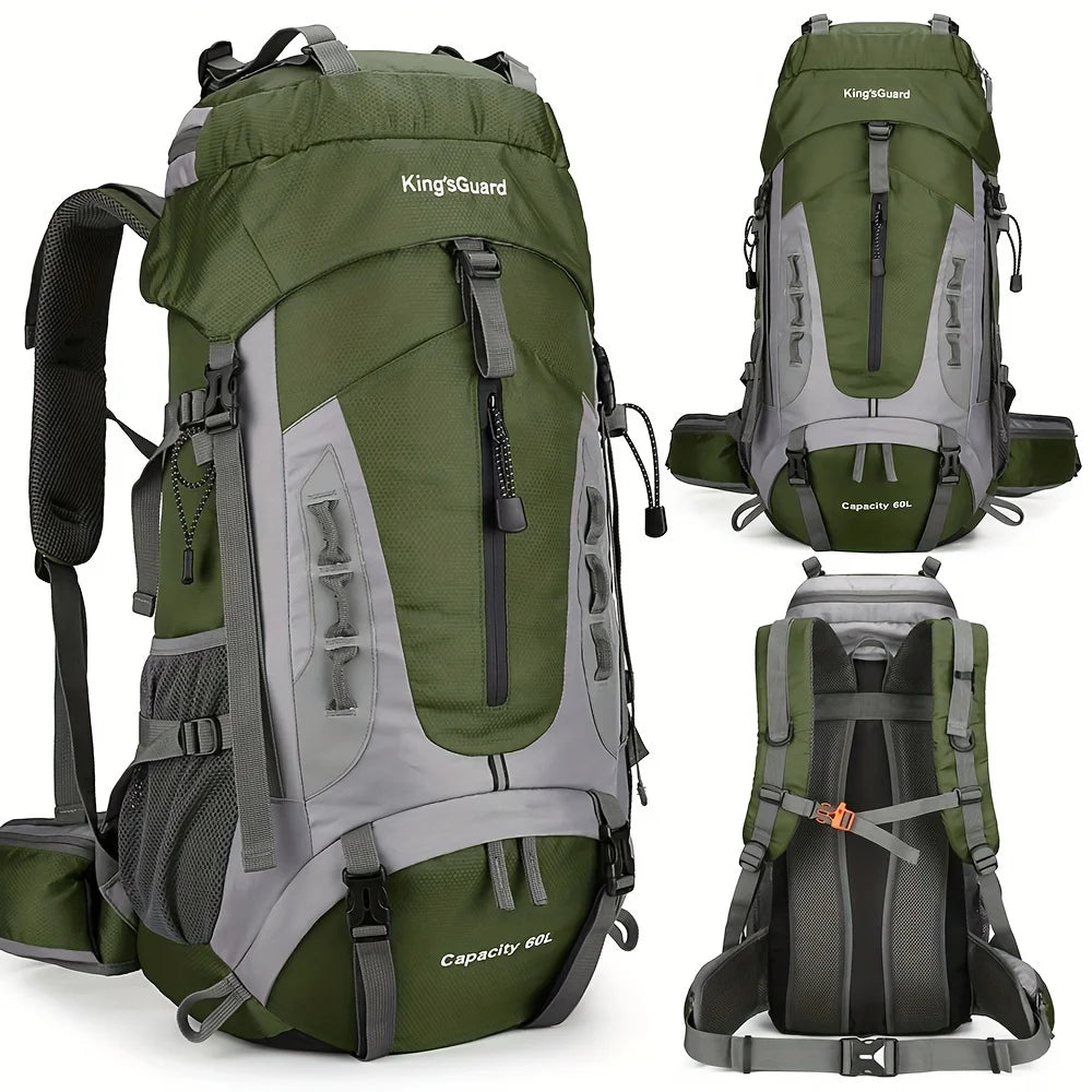 60L Hiking Backpack – Waterproof Camping & Travel Daypack