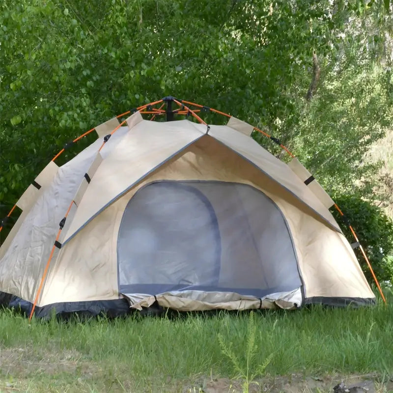 Quick Setup Pop-Up Tent for 3–4 People – One Lift & Press Frame