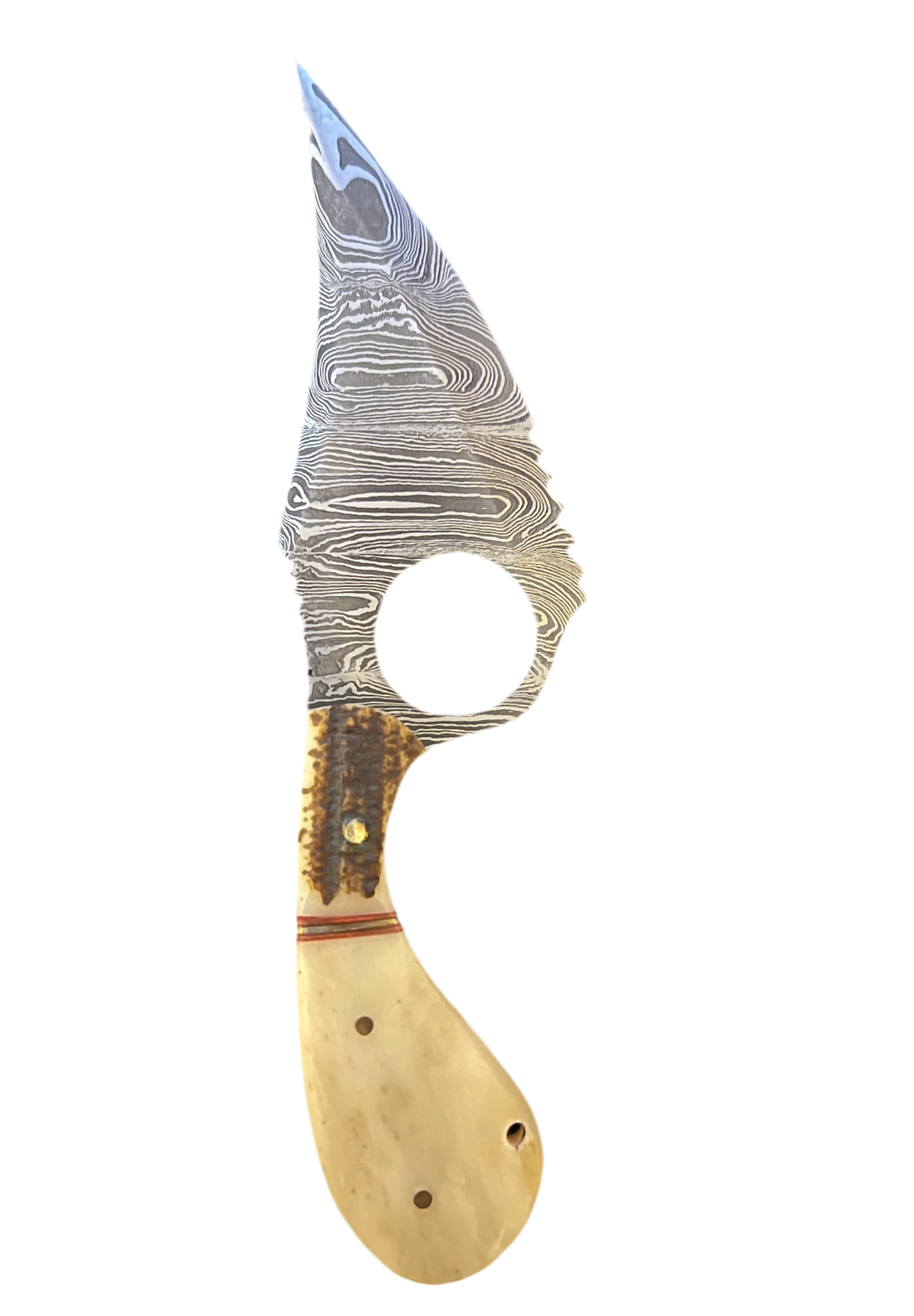 Karambit-Style Damascus Knife – Tactical & Handcrafted