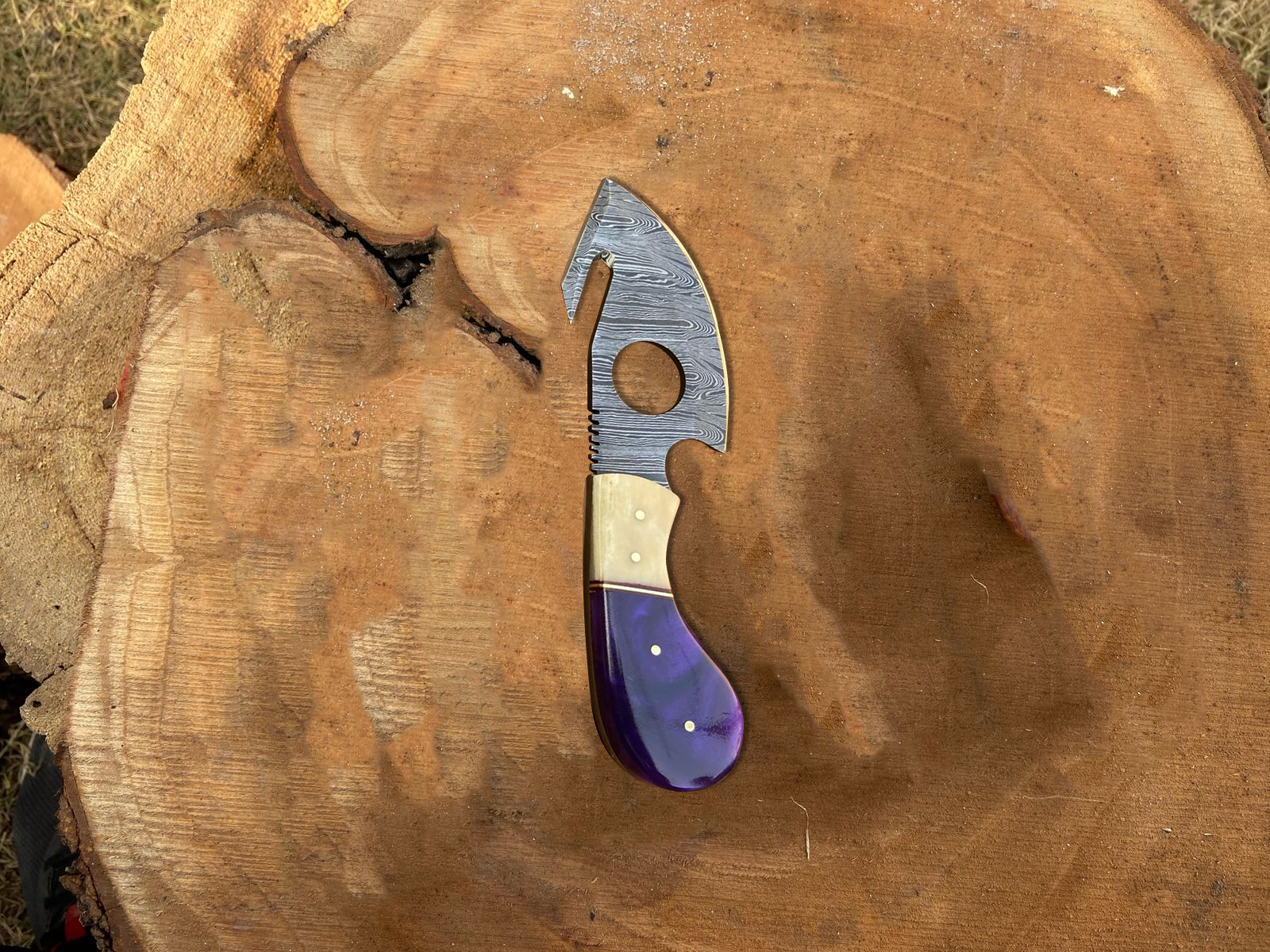 Custom Damascus Steel EDC (Everyday Carry) Knife