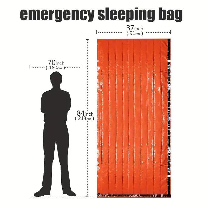 Emergency Sleeping Bag – Waterproof Survival Shelter 84"x37"