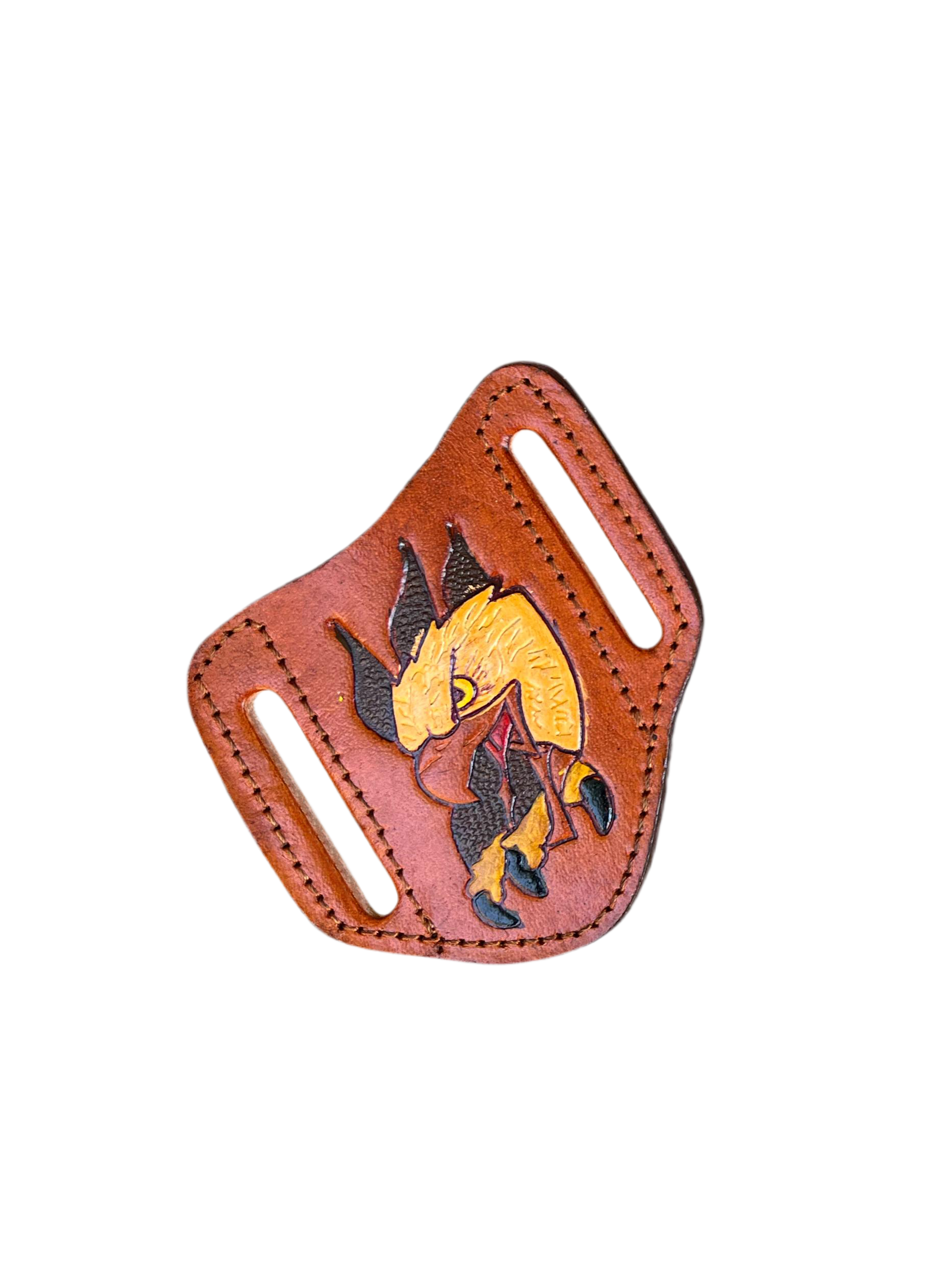 Handmade Damascus Folding Knife – Exotic Wood Handle