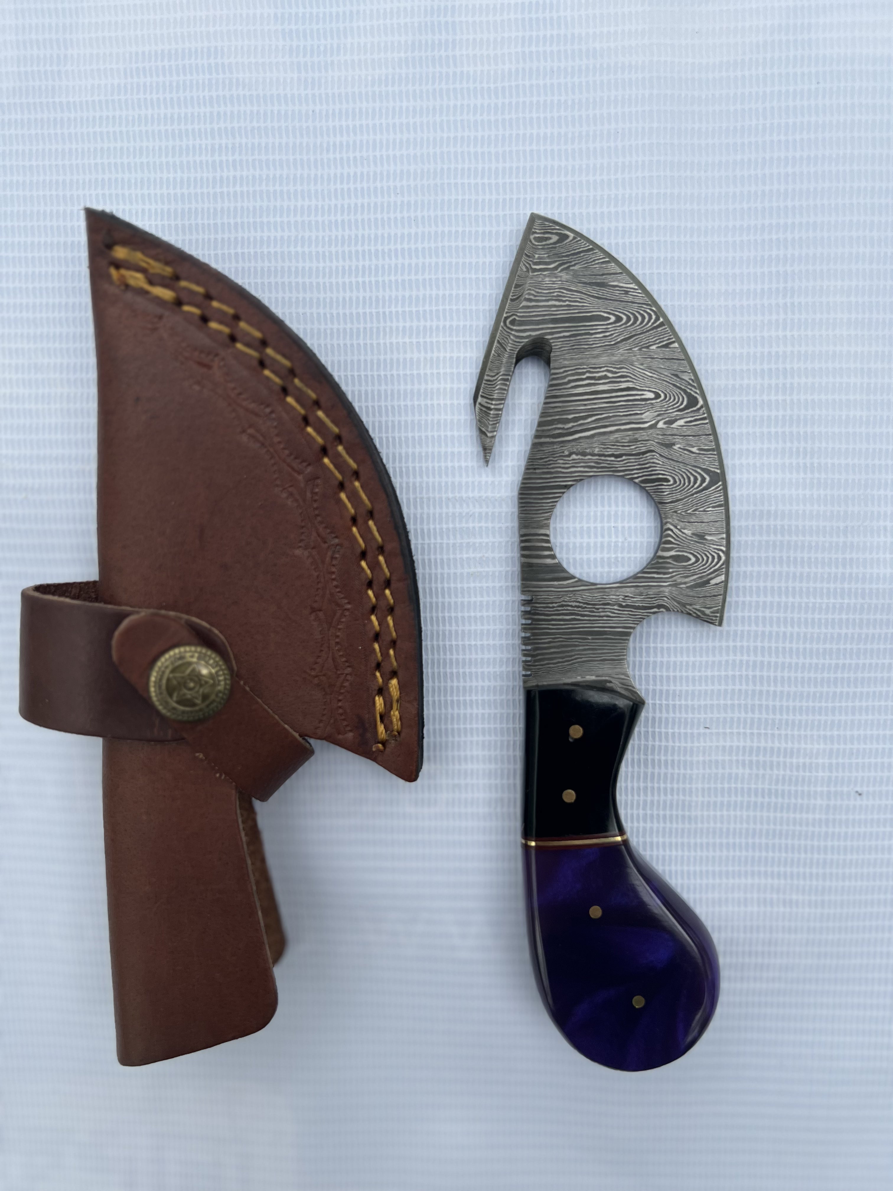 Custom Damascus Steel EDC (Everyday Carry) Knife