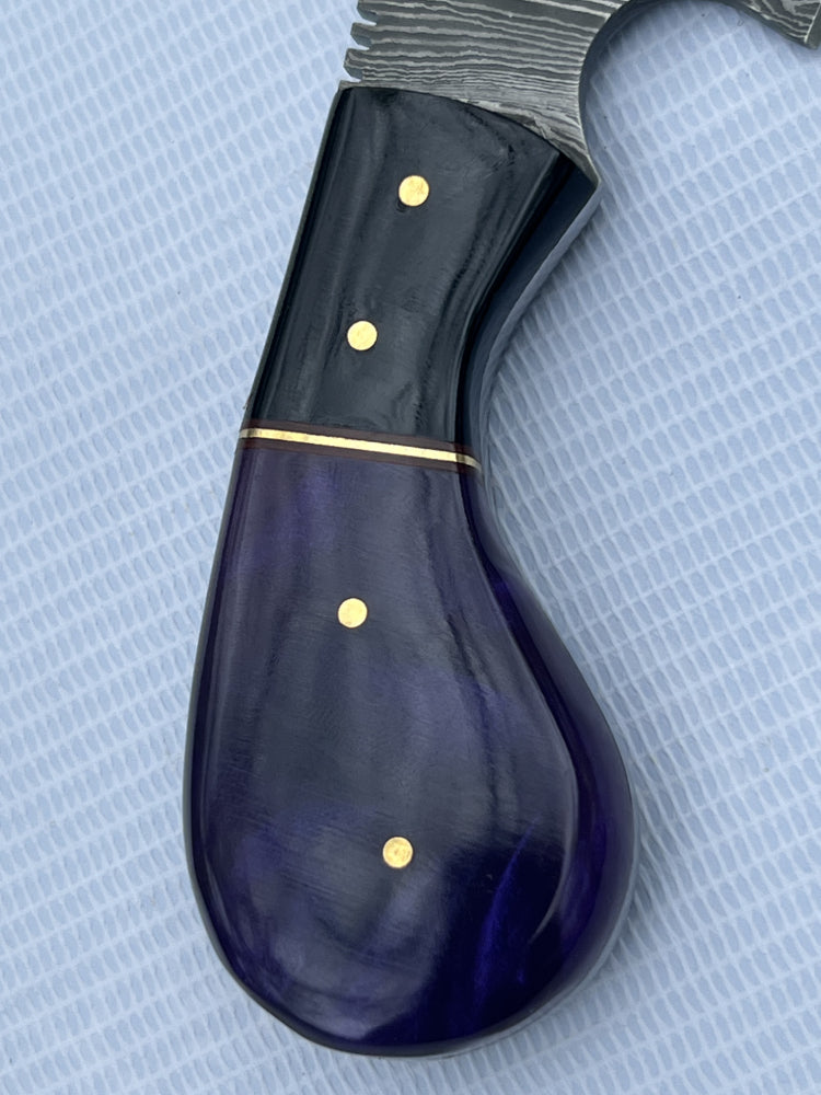 Custom Damascus Steel EDC (Everyday Carry) Knife