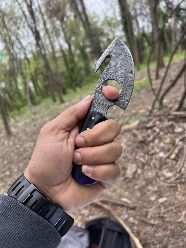 Custom Damascus Steel EDC (Everyday Carry) Knife