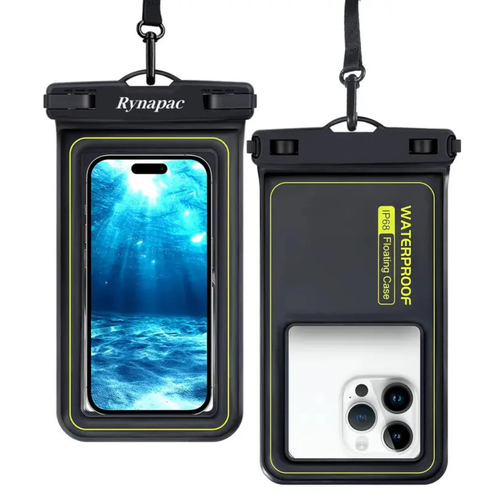 IP68 Waterproof Floating Phone Pouch with Lanyard – Universal Fit