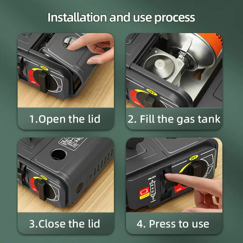 Portable Butane Gas Stove – Compact Single Burner for Camping