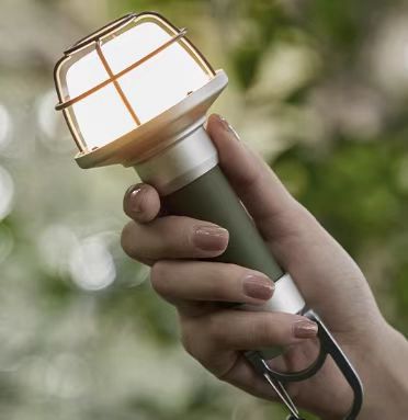 Portable Rechargeable Camping Light with Battery & Charger