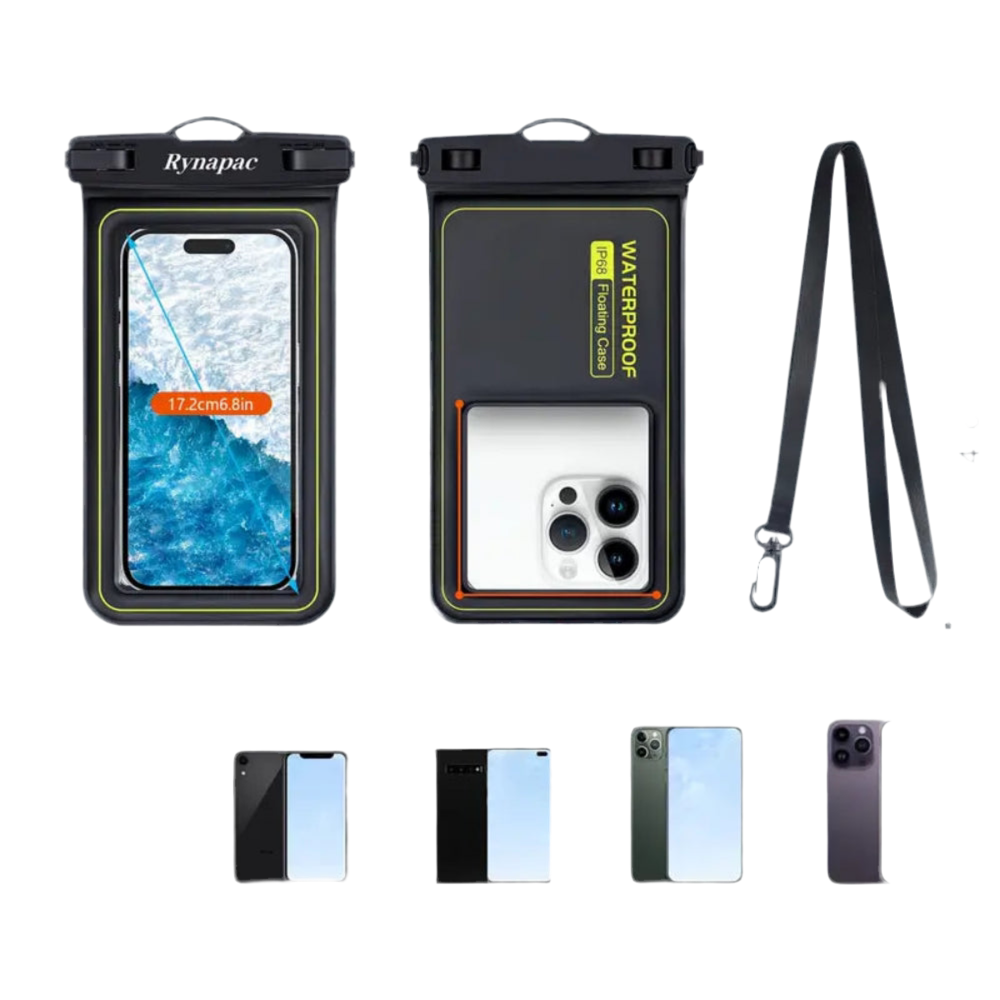 Rynapac Waterproof Phone Case + Survival Whistle Combo Pack