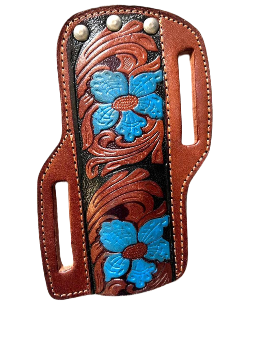 Tanto Damascus Knife – Handmade Bone & Wood Handle + Leather Sheath