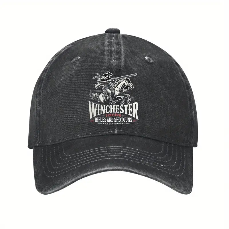 Winchester Cowboy Hat – Vintage Washed Charcoal Grey Cap