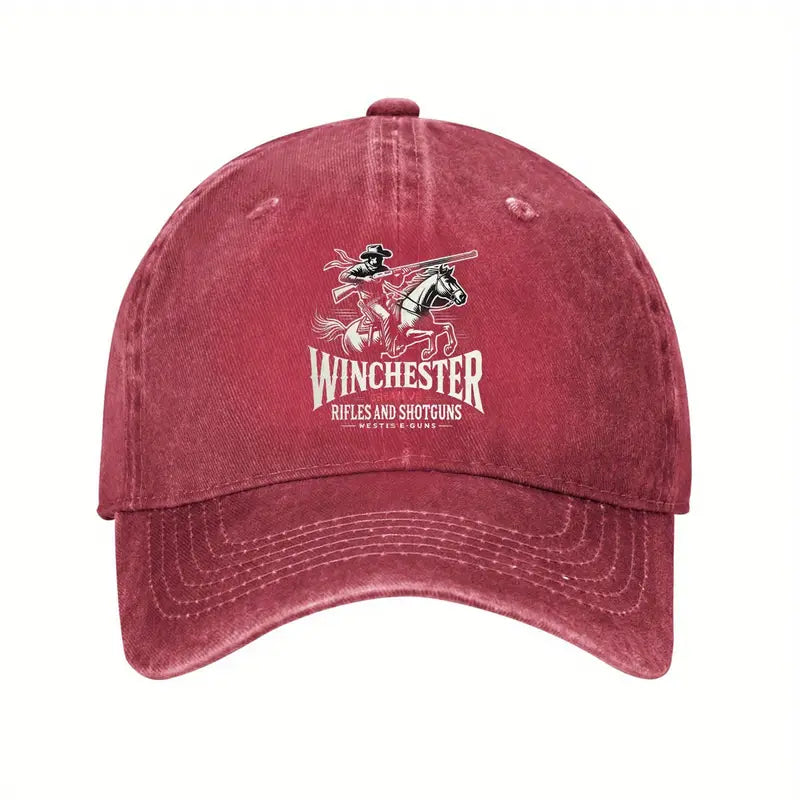 Winchester Cowboy Hat – Vintage Washed Red Western Cap