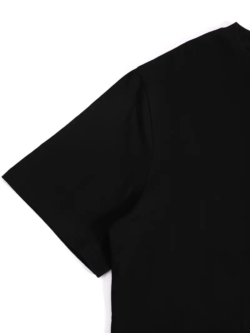 Camping Therapy Graphic Tee – 100% Cotton Black T-Shirt