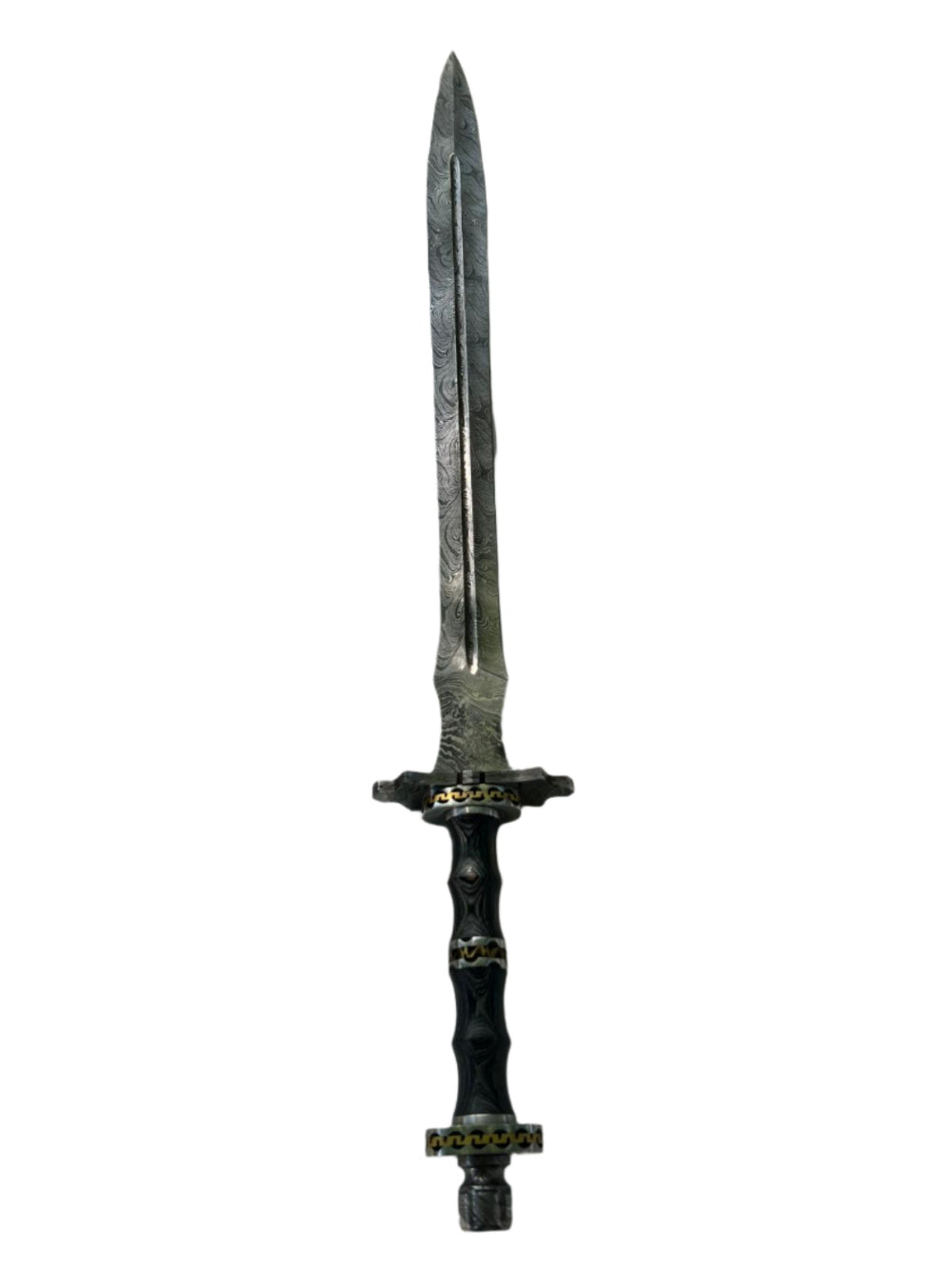 Hand-Forged Damascus Outdoor Tool | Blackwood Handle + Sheath