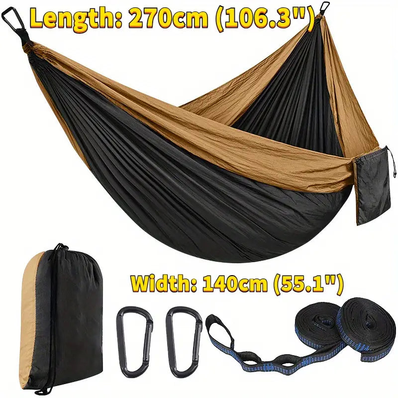 Lightweight Camping Hammock with Straps & Carabiners | Outdoor Gear