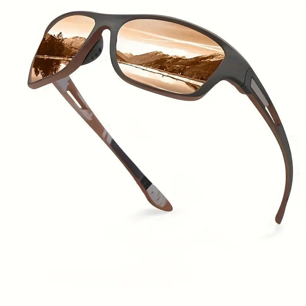Polarized Brown Sport Sunglasses – UV400, 140mm Frame Width