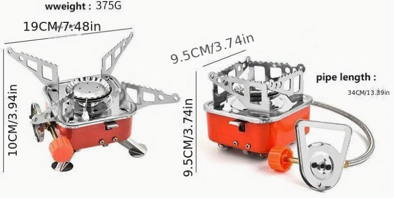Portable Foldable Gas Camping Stove – Strong Firepower & Compact