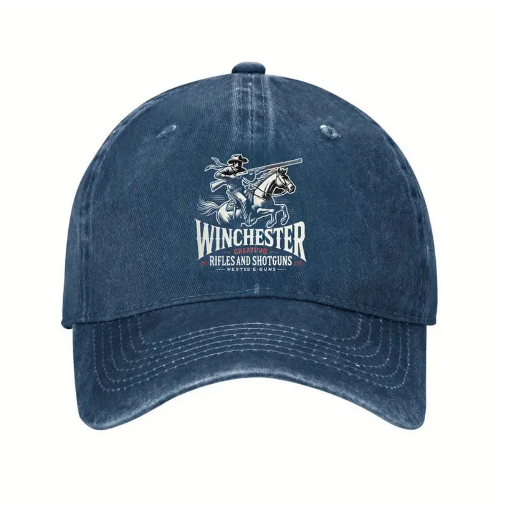 Winchester Cowboy Hat – Vintage Washed Navy Blue Cap
